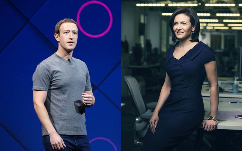 Mark Zuckerberg y Sheryl Sandberg, CEO y directora de operaciones de Facebook, respectivamente